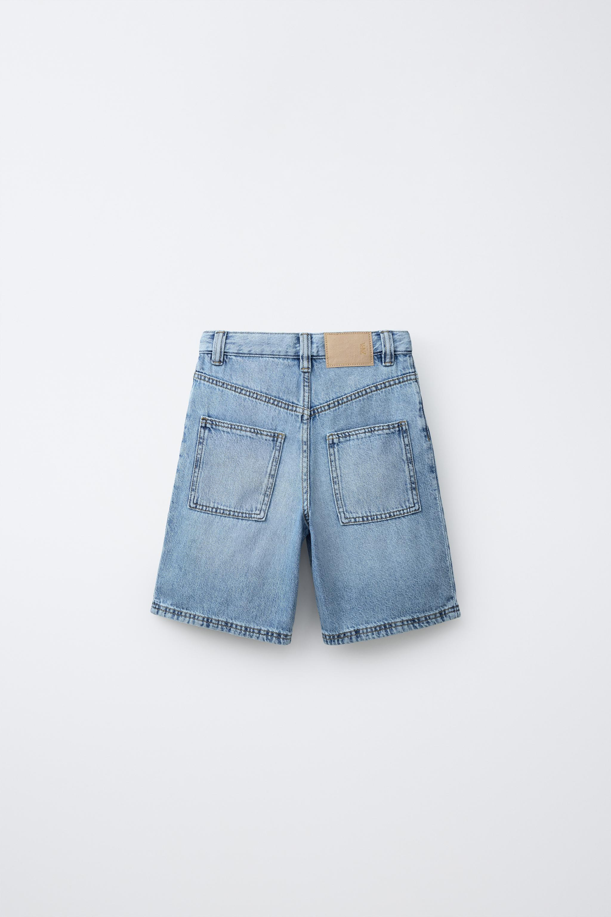 RELAXED BAGGY DENIM SHORTS | Zara US