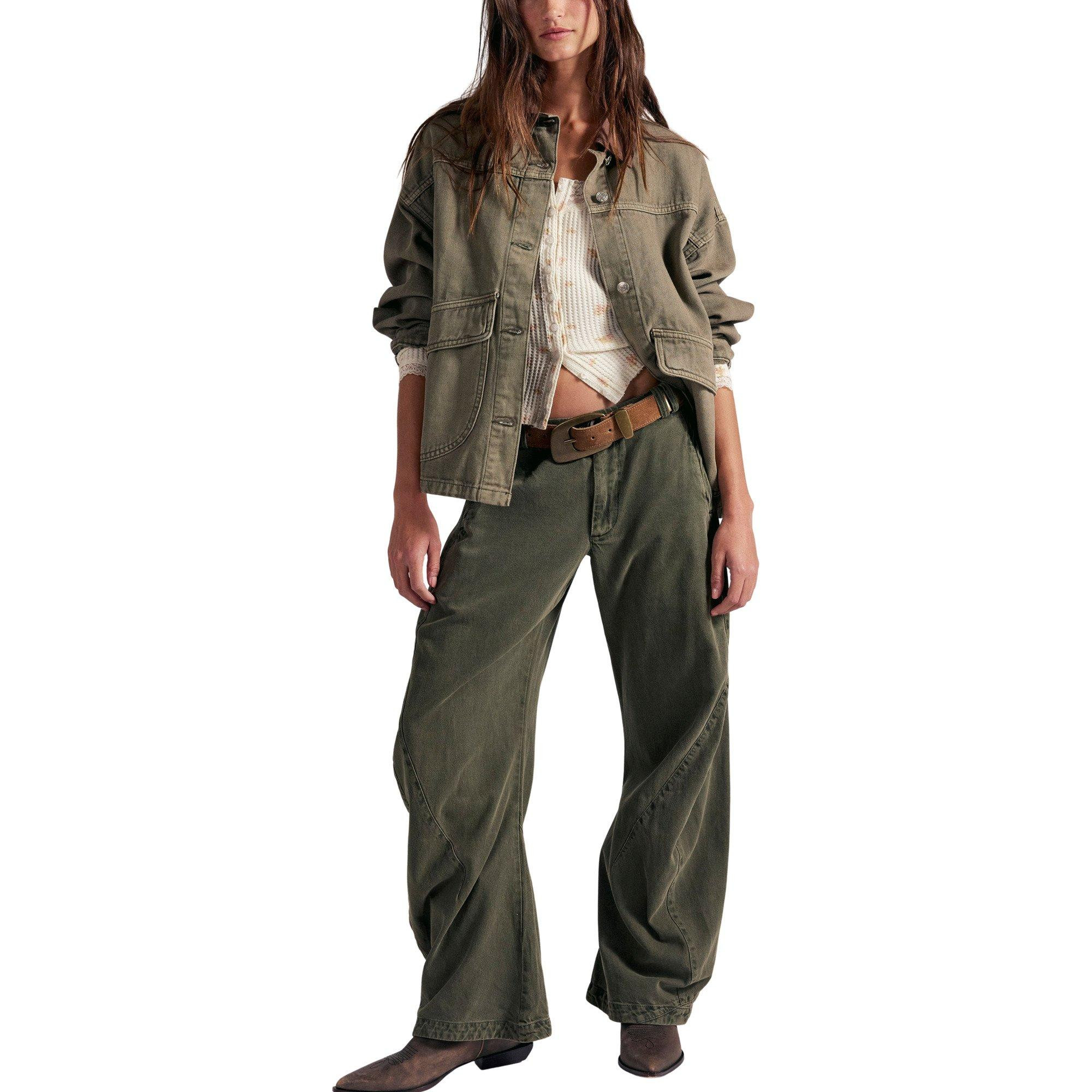 Women's Free People Spotlight Chino Pants Dusty Olive 8 29.5 | Scheels Sports