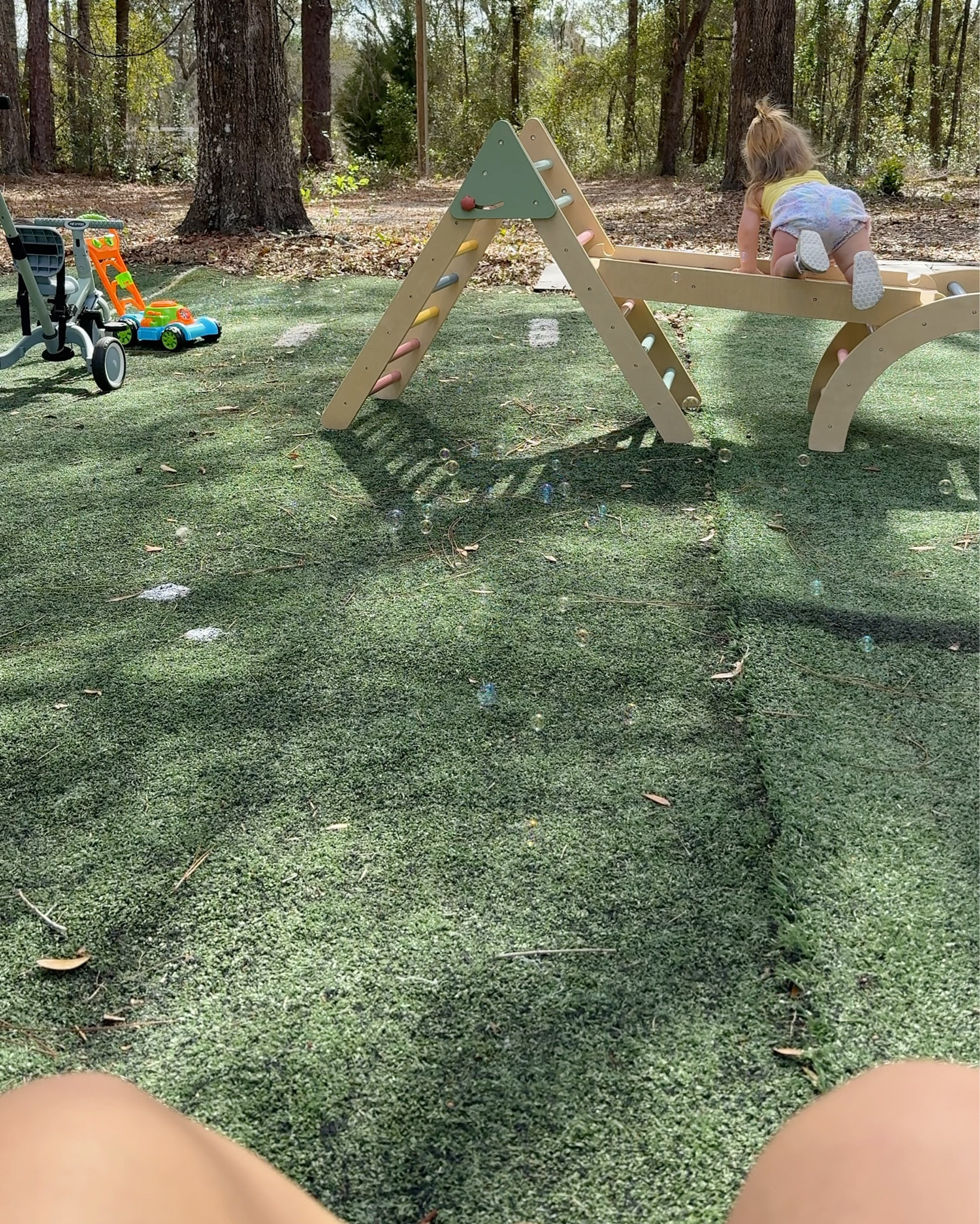 Our at home playground setup currently!🌷🌱🌼🐥

#LTKspring #LTKmomlife #LTKKids