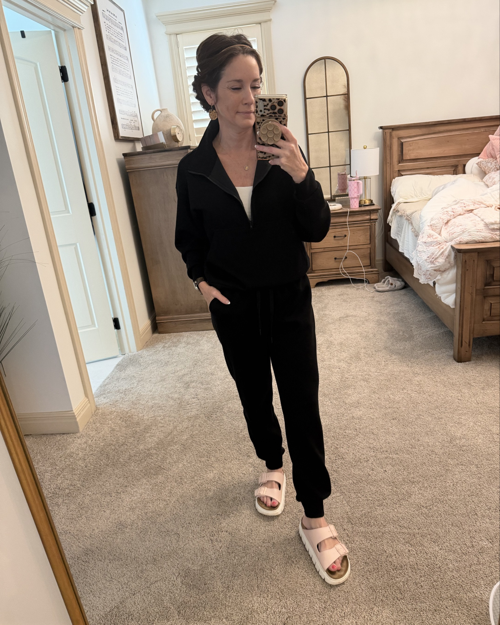 Love this jogger set from Pinspark! Elevated look at an affordable piece. 

Comes in petite, regular and tall & perfect non wrinkle fabric for travel 

Comes in 12 different colors too! 

@HSN platfom birkenstocks 


#LTKPetite #LTKTravel #LTKActive