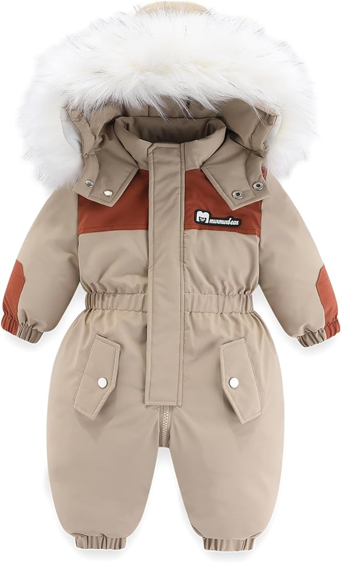 Mokitoni Baby Boy Winter Snowsuit Toddler Jacket Outfits Infant Girl Snow Suits Clothes | Amazon (US)