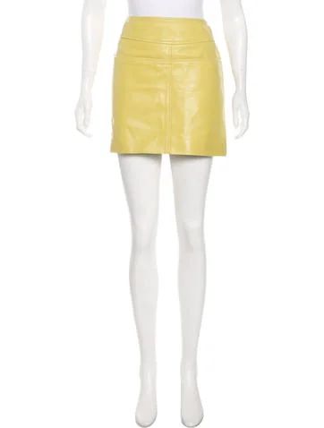 Coach Leather Mini Skirt | The Real Real, Inc.