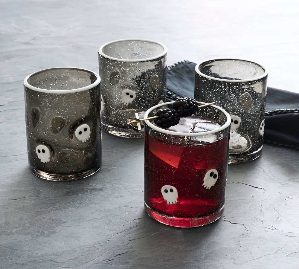 Skull Icon Drinking Glasses - Set of 4 | Pottery Barn (US)
