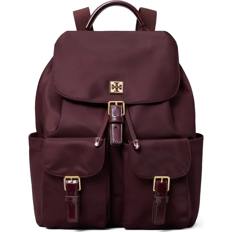 Tory Burch Virgina Nylon Backpack in Black at Nordstrom | Nordstrom