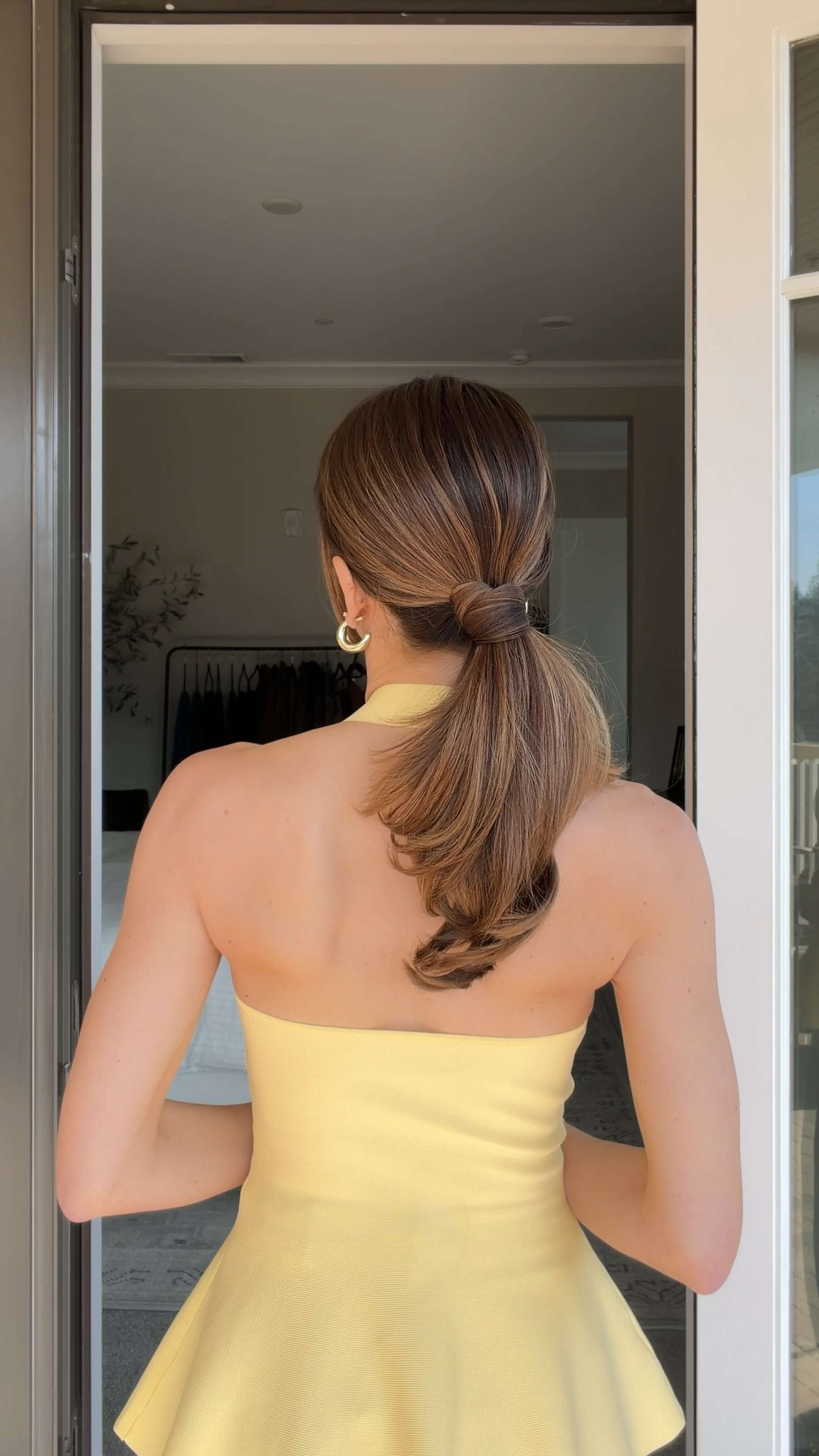 Don’t love the look of a hair tie? Try this hack using a Topsy Tail!

This has been one of my favorite fool-proof ways to hide a hair tie for years. No bobby pins required.

Secure your hair into a ponytail. Slide the pointed end of the Topsy Tail under the elastic. Take a small section of hair from underneath the ponytail and wrap it around the elastic to conceal it, leaving a few inches out. Tuck the ends into the loop of the Topsy Tail and pull through the center opening.

Clean, polished, and effortless ✨ 

 #LTKootd #LTKBeauty