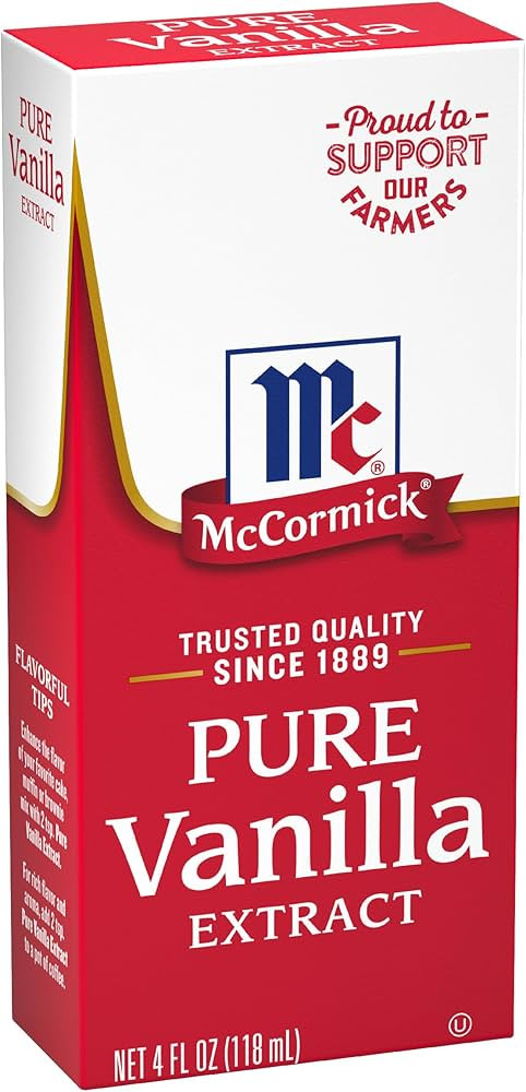 McCormick Vanilla Extract, Pure, Gluten Free, Non-GMO, Made with Madagascar Vanilla Beans, 4 fl o... | Amazon (US)