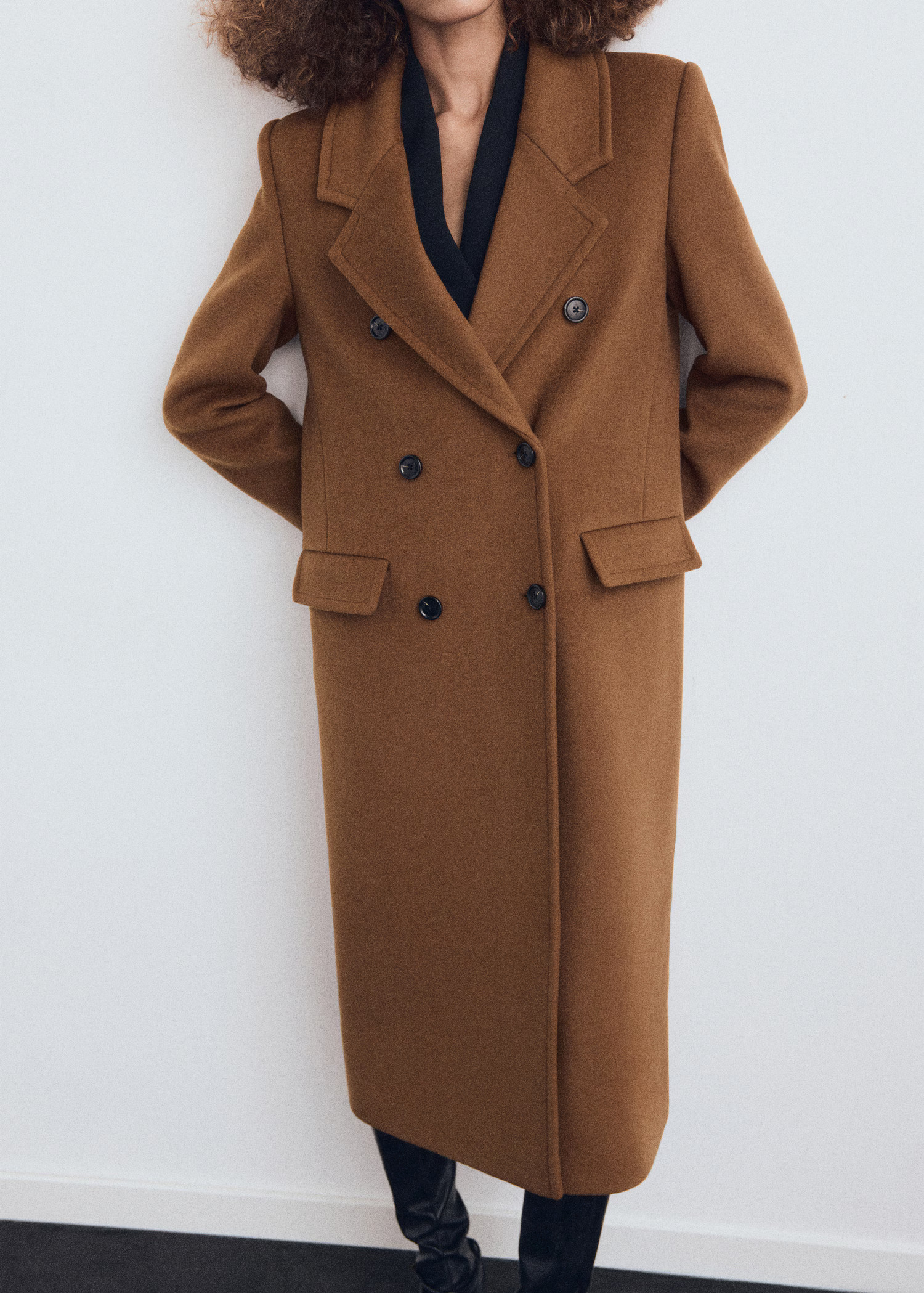 Double-breasted wool coat | Mango (US/MX/AU)