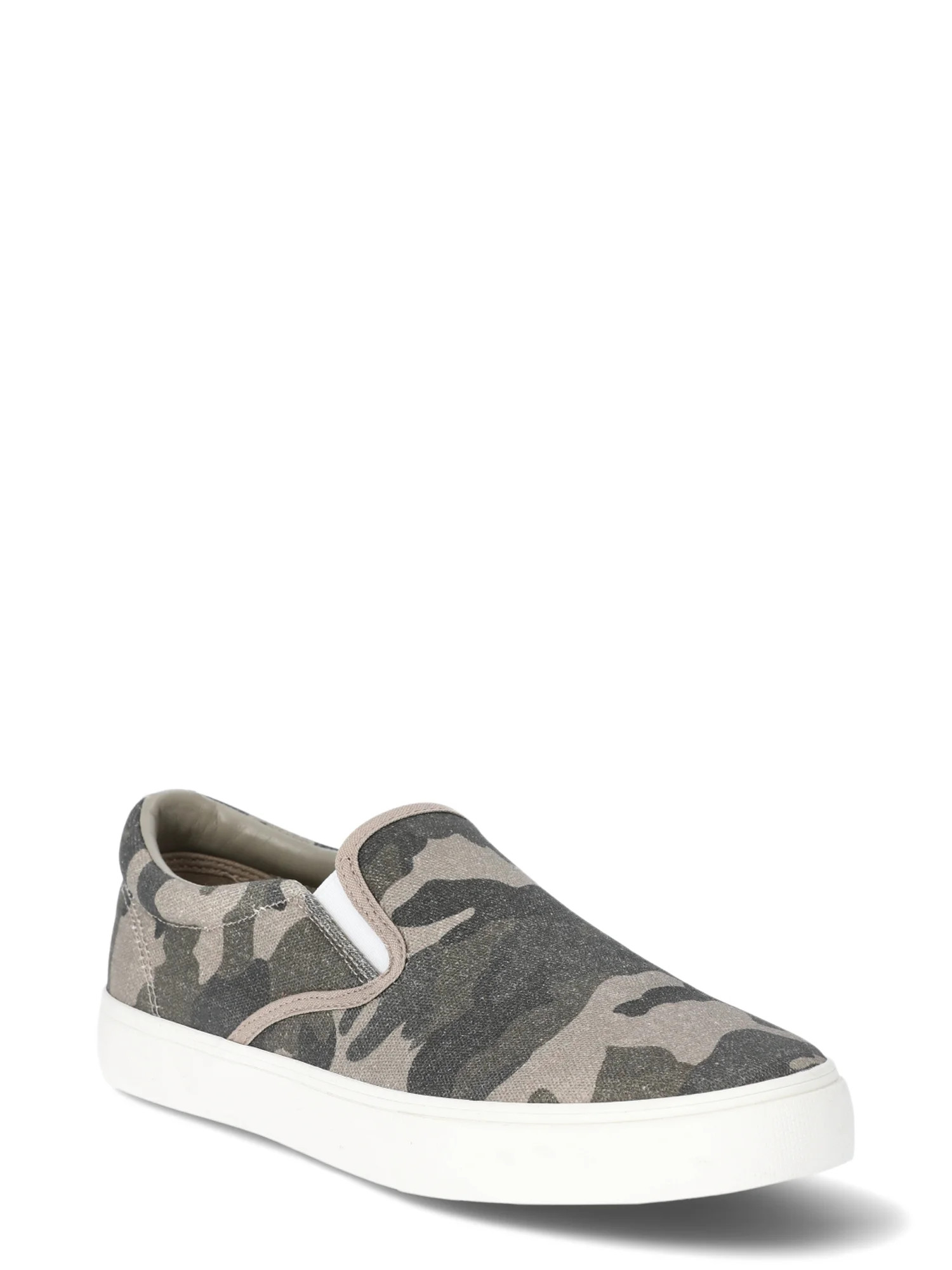 No Boundaries Women's Twin Gore Slip On Sneakers, Size 6 - 11 | Walmart (US)