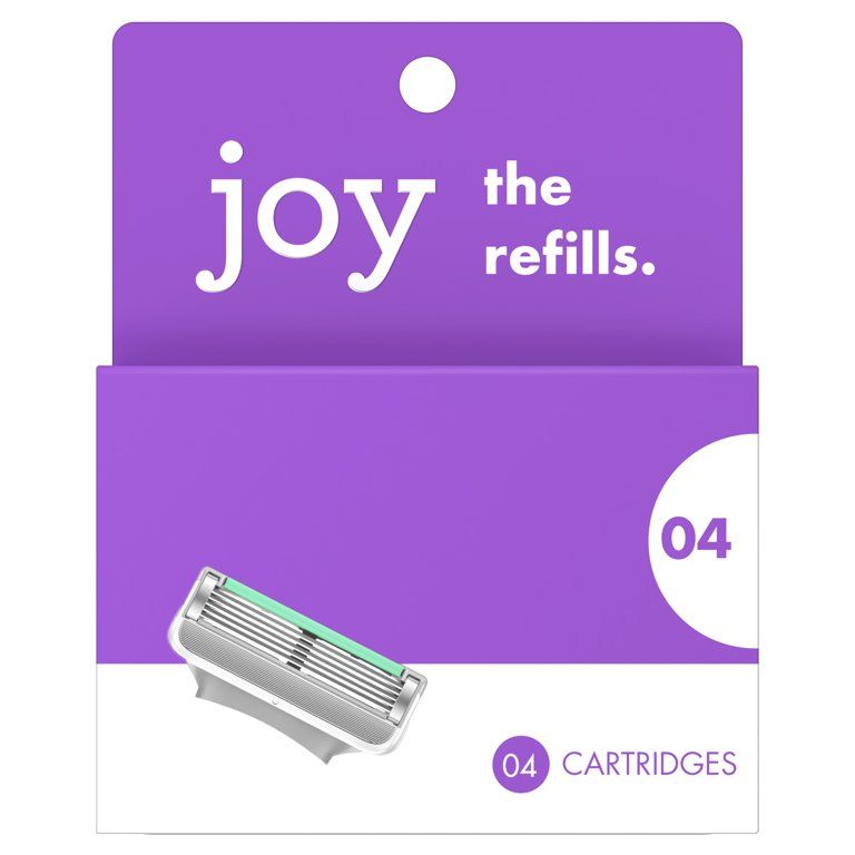 Joy Razor Blades Refill Cartridges for Women, Five Bladed, 4 Ct | Walmart (US)