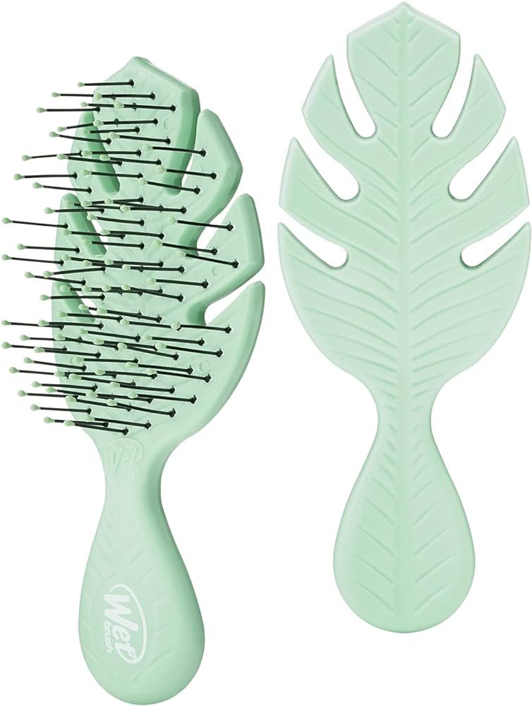 Amazon.com : Wet Brush Go Green Mini Detangler, Green - Detangling Travel Hair Brush - Ultra-Soft... | Amazon (US)
