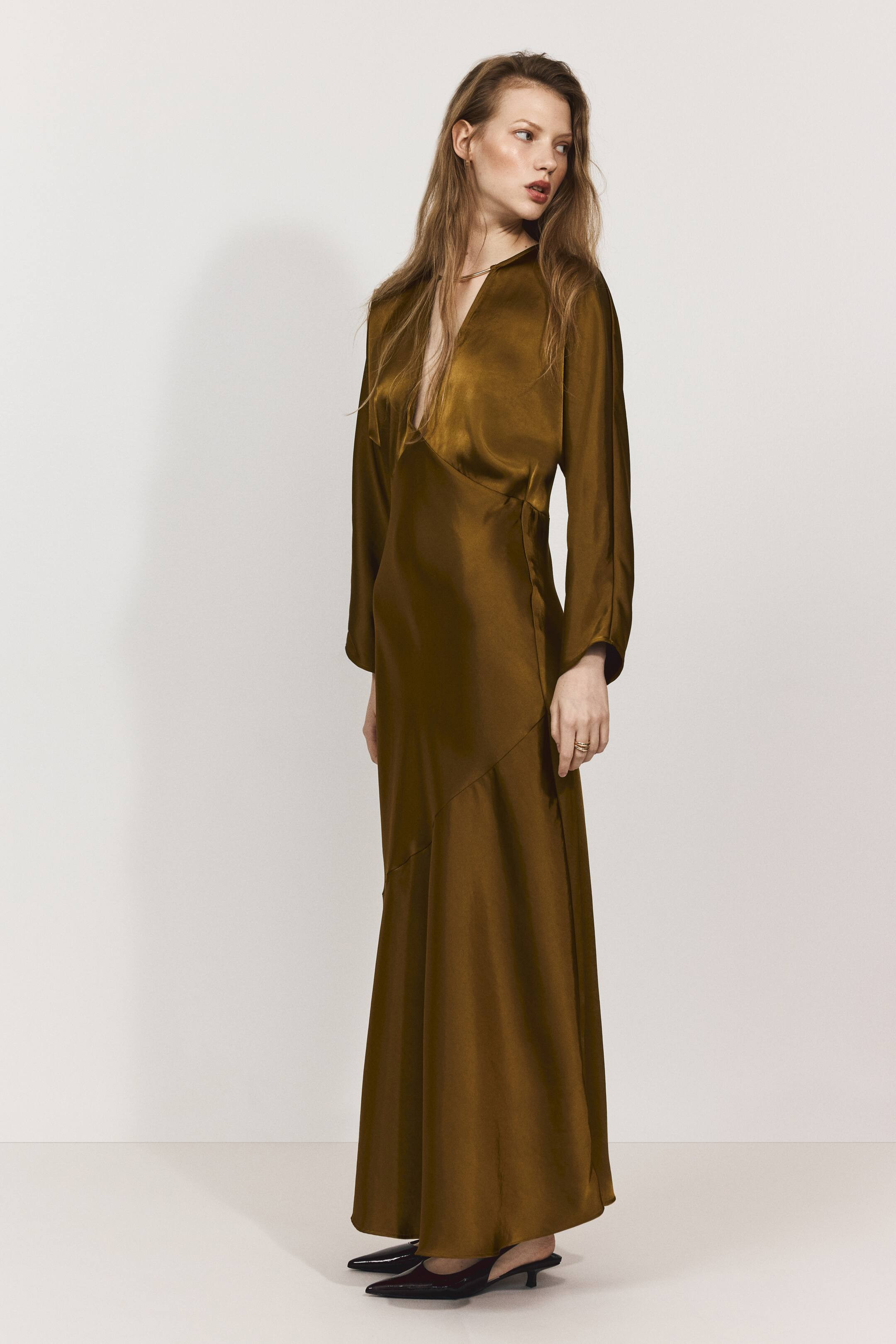 Long Satin Dress | H&M (US + CA)