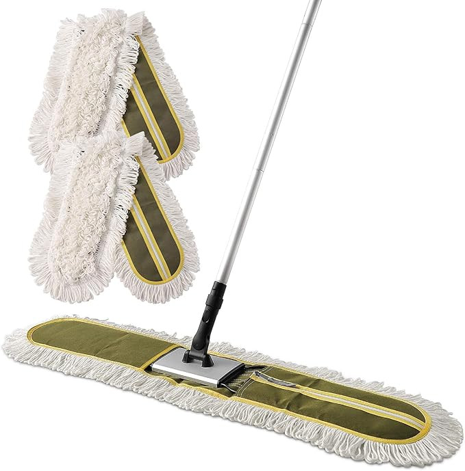 36" Commercial Dust Mops for Floor Cleaning Heavy Duty Floor Duster Mop with Long Handle Hotel Gy... | Amazon (US)
