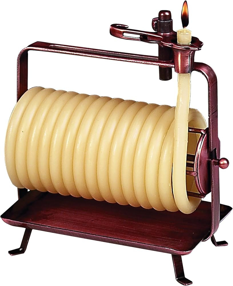 Candle by the Hour 48-Hour Horizontal Candle, Eco-friendly Natural Beeswax with Cotton Wick Color... | Amazon (US)