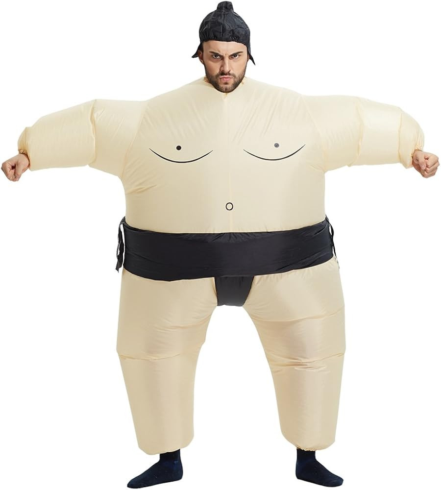 TOLOCO Inflatable Adults Sumo Wrestler Wrestling Suits Halloween Costume, One Size Fits Most | Amazon (US)