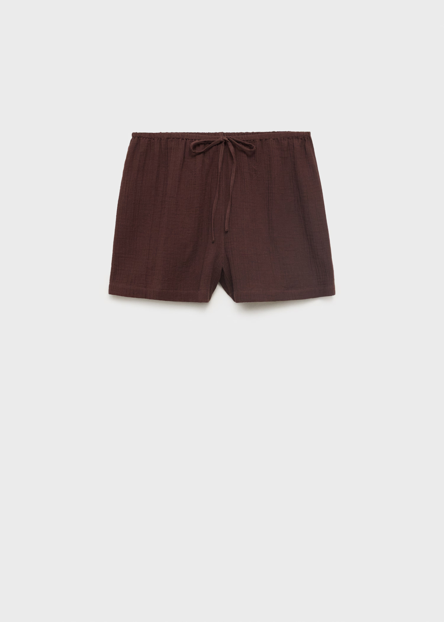 Cotton shorts with drawstring - Women | MANGO United Kingdom | MANGO (UK)