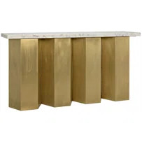 Shilo 64'' Genuine Marble Console Table | Wayfair North America