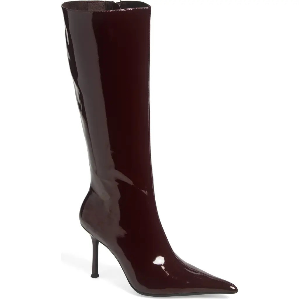 Jeffrey Campbell Darling Pointed Toe Boot in Wine Patent at Nordstrom Rack, Size 5.5 | Nordstrom Rack