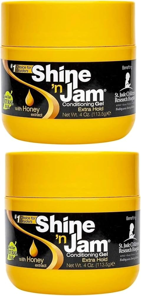 Shine N Jam Conditioning Gel Extra Hold 4 Ounce (2 Pack) | Amazon (US)