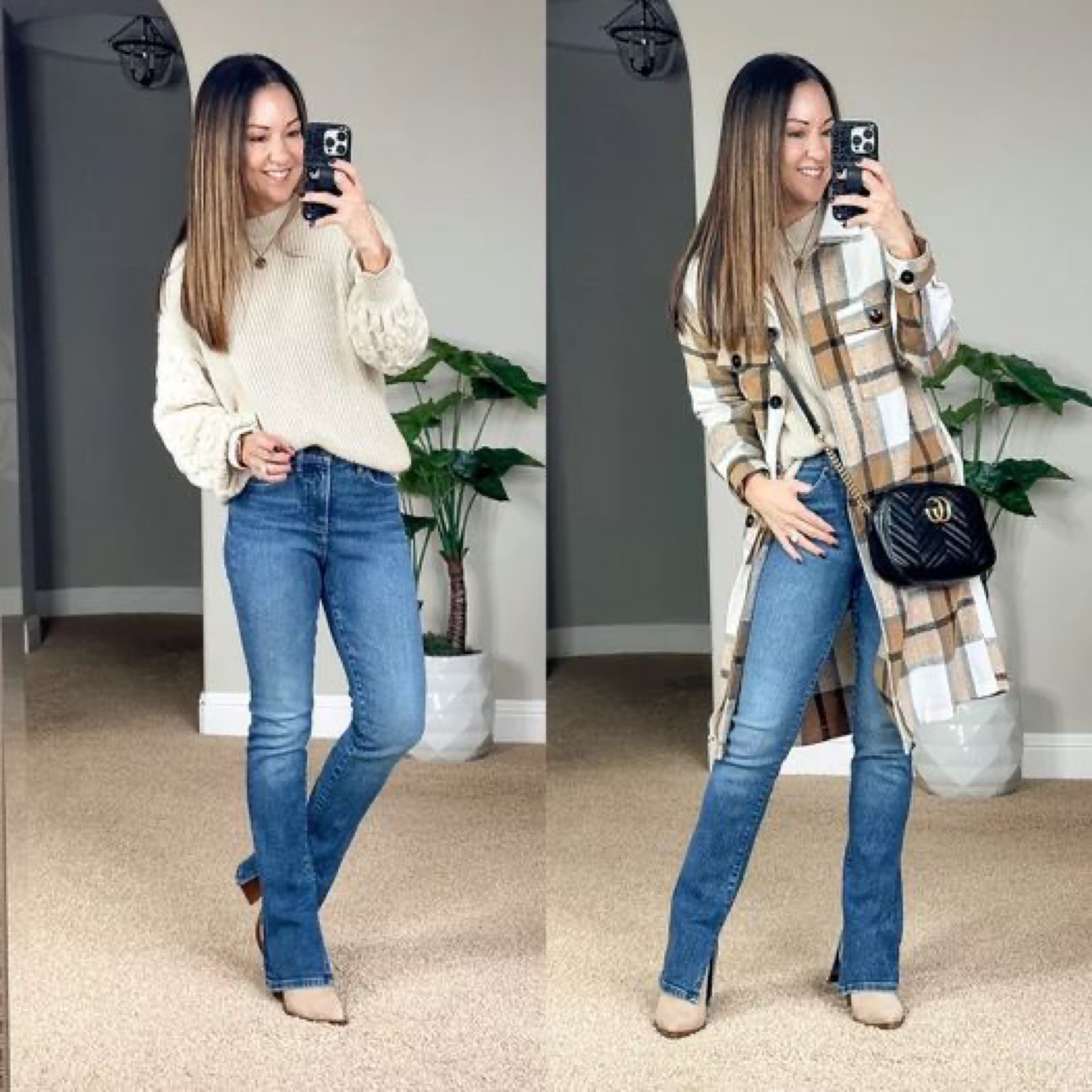 Everyday Winter Transition Fashion Inspo 

womens jeans | flare jeans | shacket | sweater | boots | womens style | womens fashion | winter style 

#LTKstyletip #LTKshoecrush