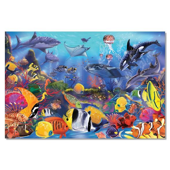 Melissa And Doug Underwater Ocean Floor Puzzle - 48pc | Target