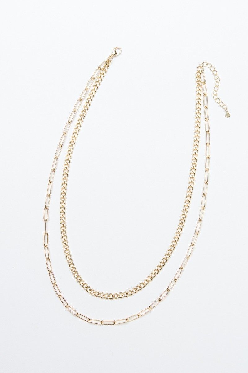 EVEREVE Meredith Double Strand Paperclip Necklace | EVEREVE | Evereve