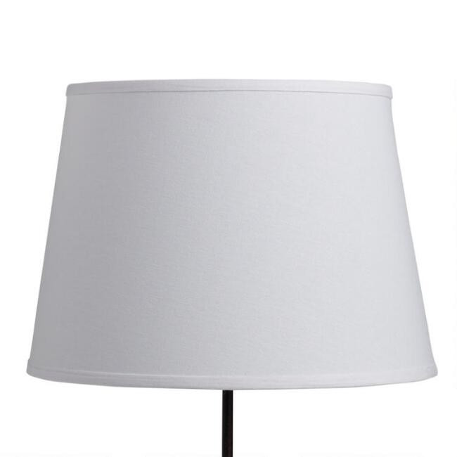 White Cotton Linen Table Lamp Shade | World Market