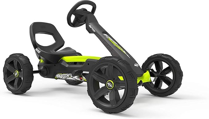 BERG Reppy Raptor Kids Go Kart, Yellow - Pedal Vehicle for Ages 2.5-6 Years, Unisex, Adjustable S... | Amazon (US)