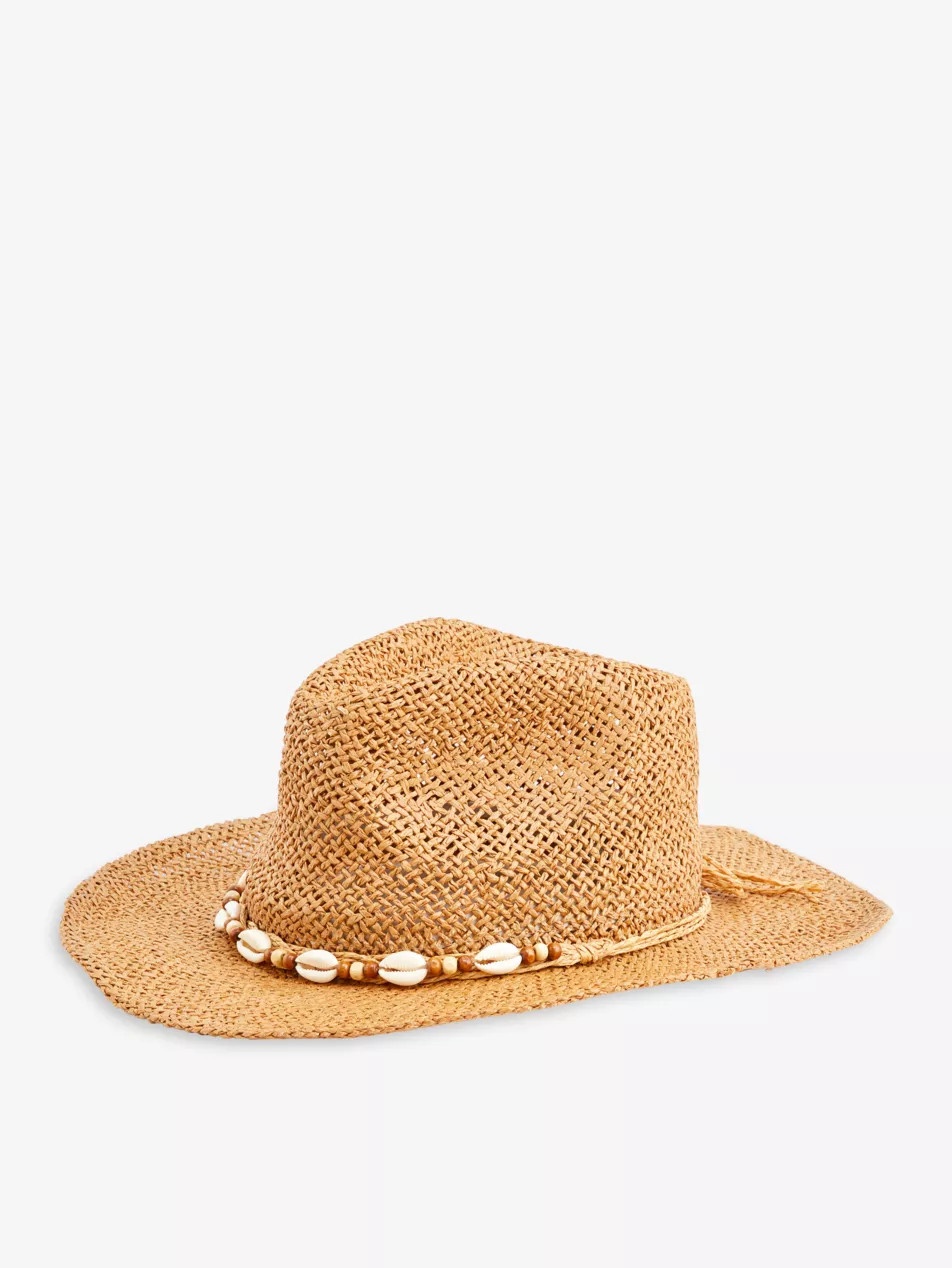 Shell-embellished paper cowboy hat | Selfridges