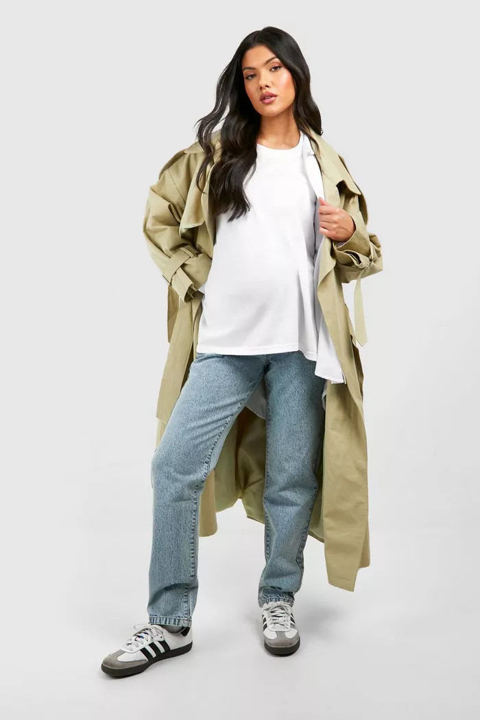 Maternity Over Bump Straight Leg | boohoo (US & Canada)