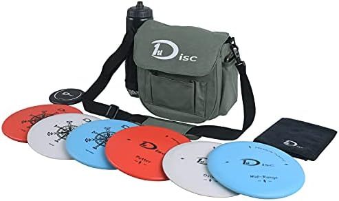Disc Golf Starter Set-2 PCS Putter, 2 PCS Mid-Range, 2 PCS Driver, 1 Mini disc，1 Towel with Bag | Amazon (US)