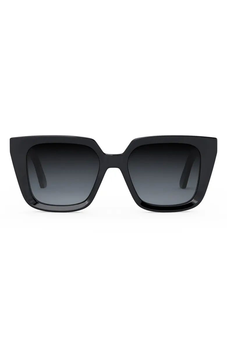 'DiorMidnight S1I 53mm Square Sunglasses | Nordstrom