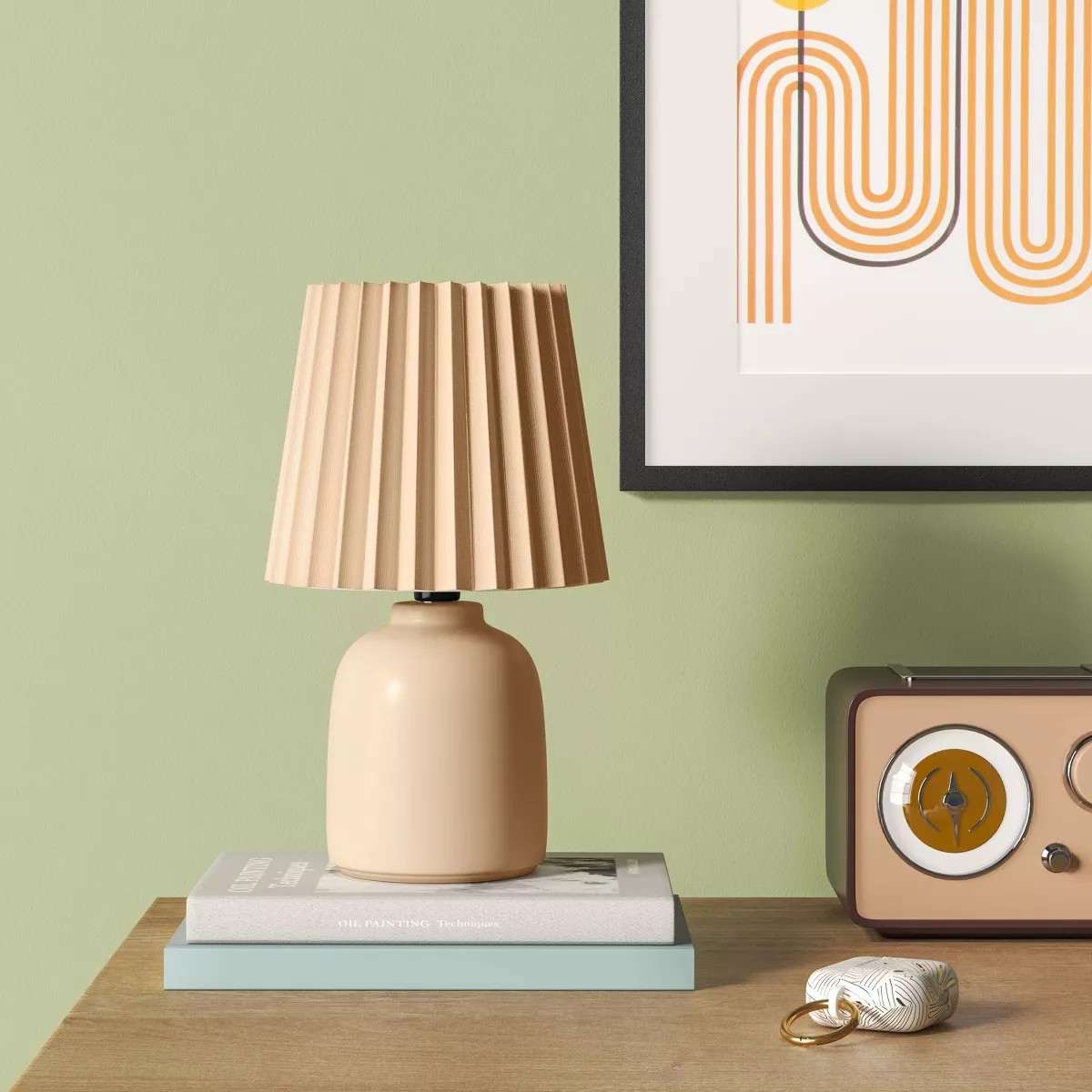 Mini Ceramic Lamp Neutral - Room Essentials™ | Target