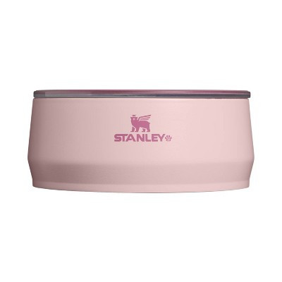 Stanley 3 Cup Stainless Steel Pet Bowl - Pink Dogwood Western | Target