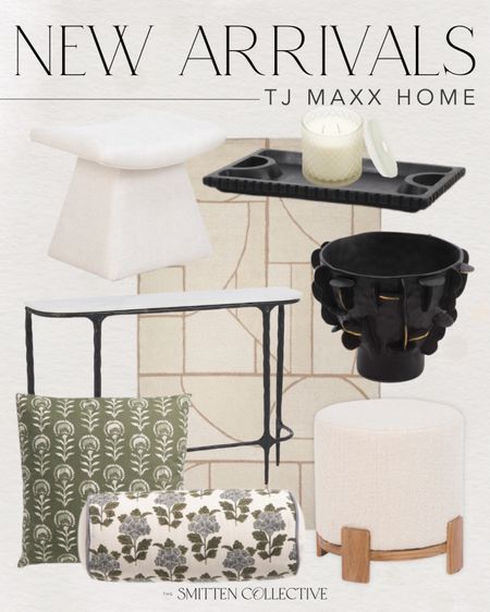 Tj Maxx new home decor arrivals!!! These include this area rug, entry way table, vases, tray, ottomans, throw pillows, candles and more! 

tj maxx, tj maxx home decor, home decor, tj maxx finds, tj maxx new arrivals, living room decor, modern home decor, trending, summer home decor 

#LTKStyleTip #LTKSeasonal #LTKHome