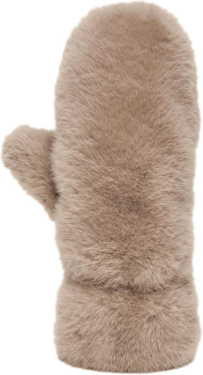 Funky Junque Fuzzy Mittens for Women Faux Fur Cold Weather Gloves Fleece Lined Cute Furry Fluffy ... | Amazon (US)