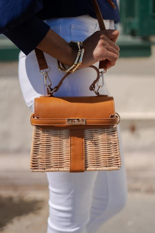 Celine Wicker Handbag | Lisi Lerch Inc
