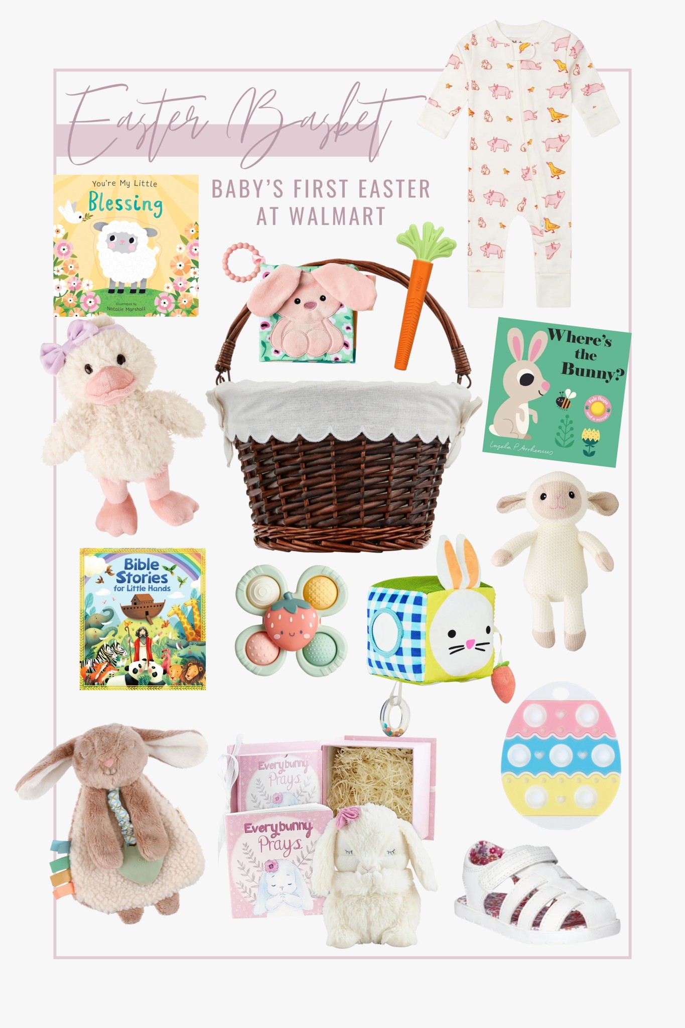 Girls Easter Basket, girls Easter finds, girls Easter gifts, Toddler Girl Easter Basket, Baby Girl Easter Basket, Baby’s First Easter, Easter basket ideas, baby easter basket ideas, baby Easter gifts, Easter Gift Guide, Easter gifts for baby girls, cheap Easter finds, cheap Easter basket gifts, Easter basket fillers, Christian Easter books, Easter books, Easter basket, Easter pajamas, Walmart Easter, Walmart Easter finds, Walmart Easter basket, girls Easter pajamas, baby girl Easter pajamas, Baby Easter pajamas, modern moments, baby  activities, Walmart baby shoes, Walmart baby sandals, teething toys, baby toys, baby books, baby crinkle toy, baby bunny

#LTKBaby #LTKFindsUnder50 #LTKSeasonal