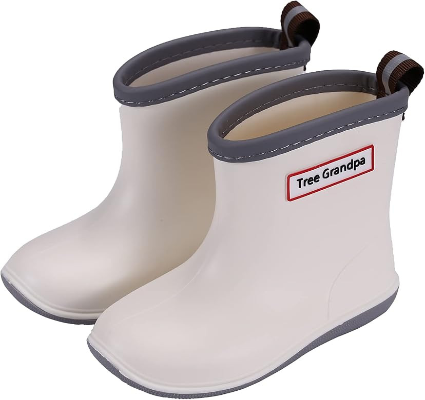 Tree Grandpa Toddler Rain Boots Baby Kids Easy-on Rain shoes Children Waterproof Shoes for Boys G... | Amazon (US)