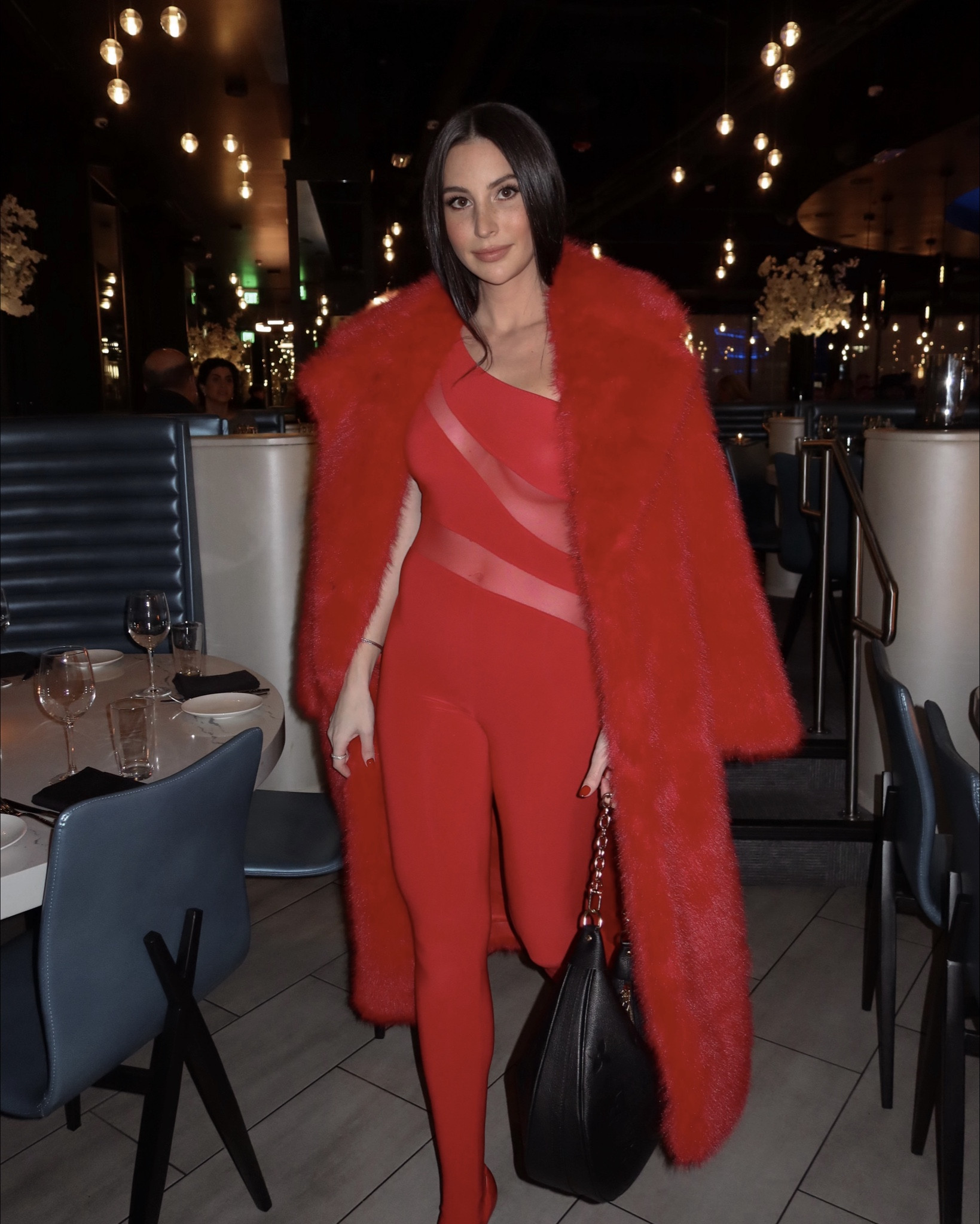 Going full red for Galentine’s dinner in this Norma Kamali catsuit. To really add to the look, I went with red pumps and a red faux fur. Leaning into Valentine’s with this one ♥️💋

#LTKParties #LTKStyleTip