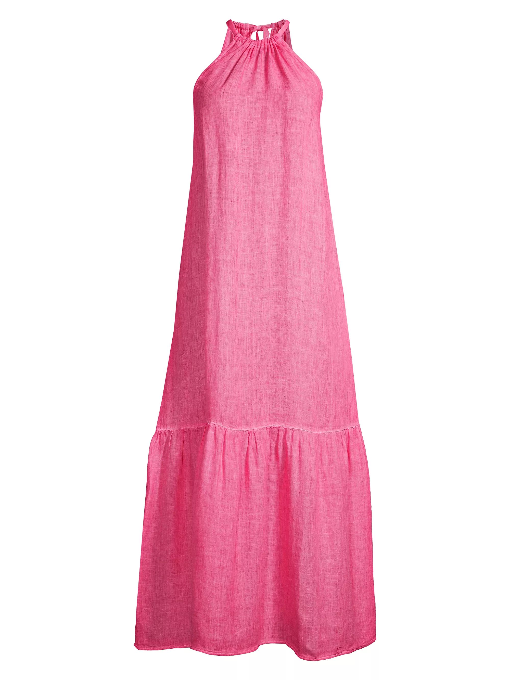 Linen Halter Maxi Dress | Saks Fifth Avenue