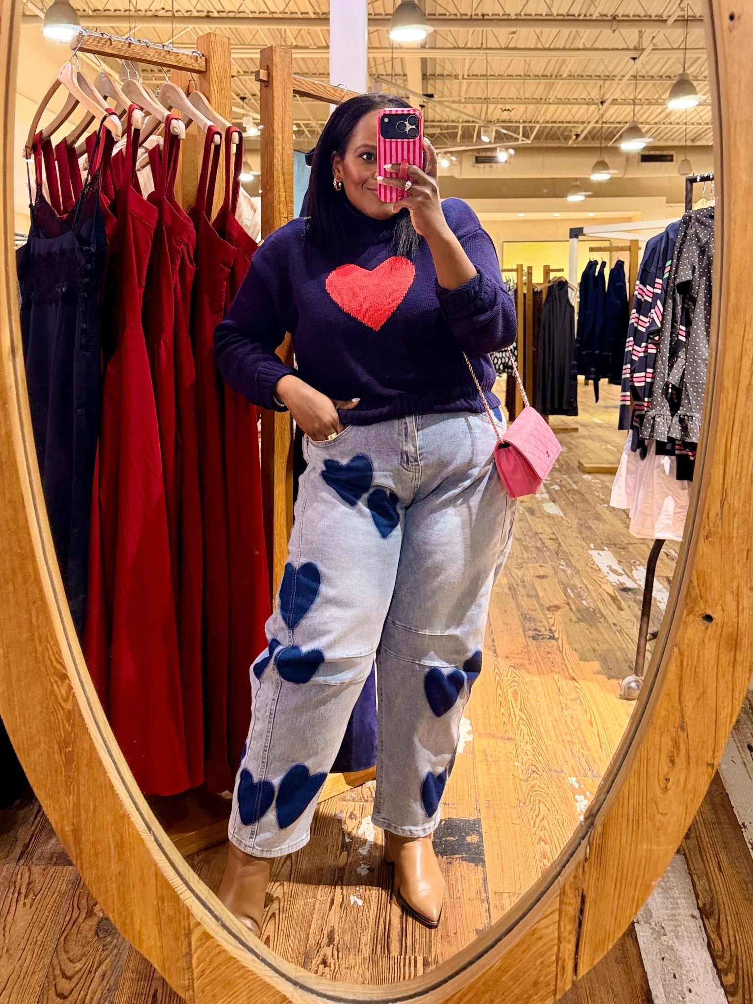 Happy Valentine’s Day, girlies!! Here’s my OOTD!! Love these heart barrel jeans from Amazon!! Sweater is from Walmart. 💌

#LTKValentine #LTKgrwm #LTKootd