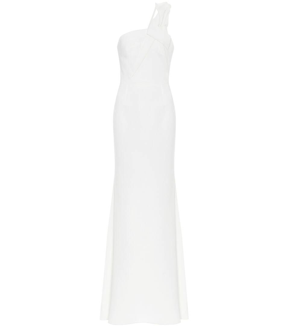 Gosford one-shoulder wool-crêpe gown | Mytheresa (US/CA)