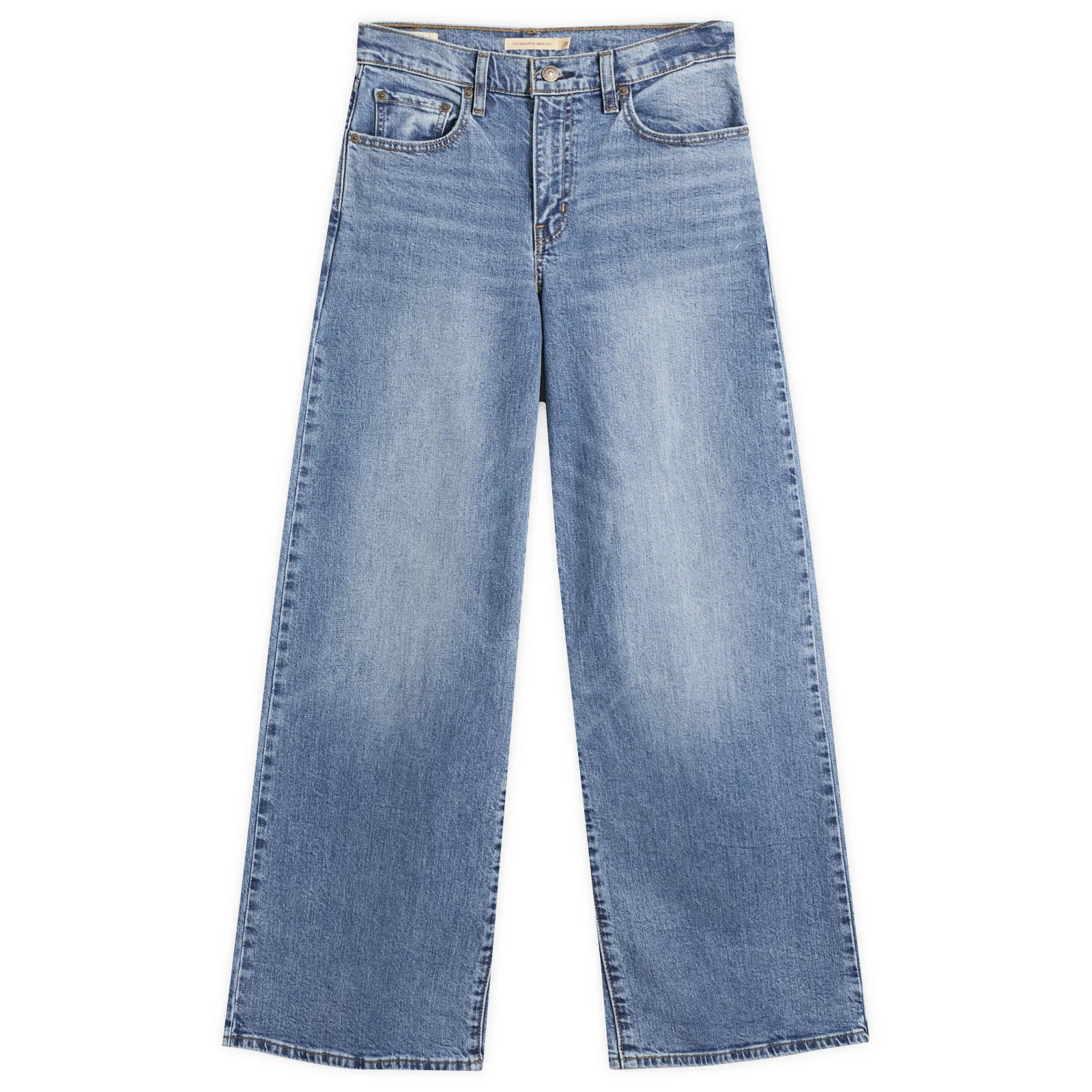 Levi's Women's 728 High Rise Wide Leg Jeans in Sweet Success, Size 30"" | END. Clothing