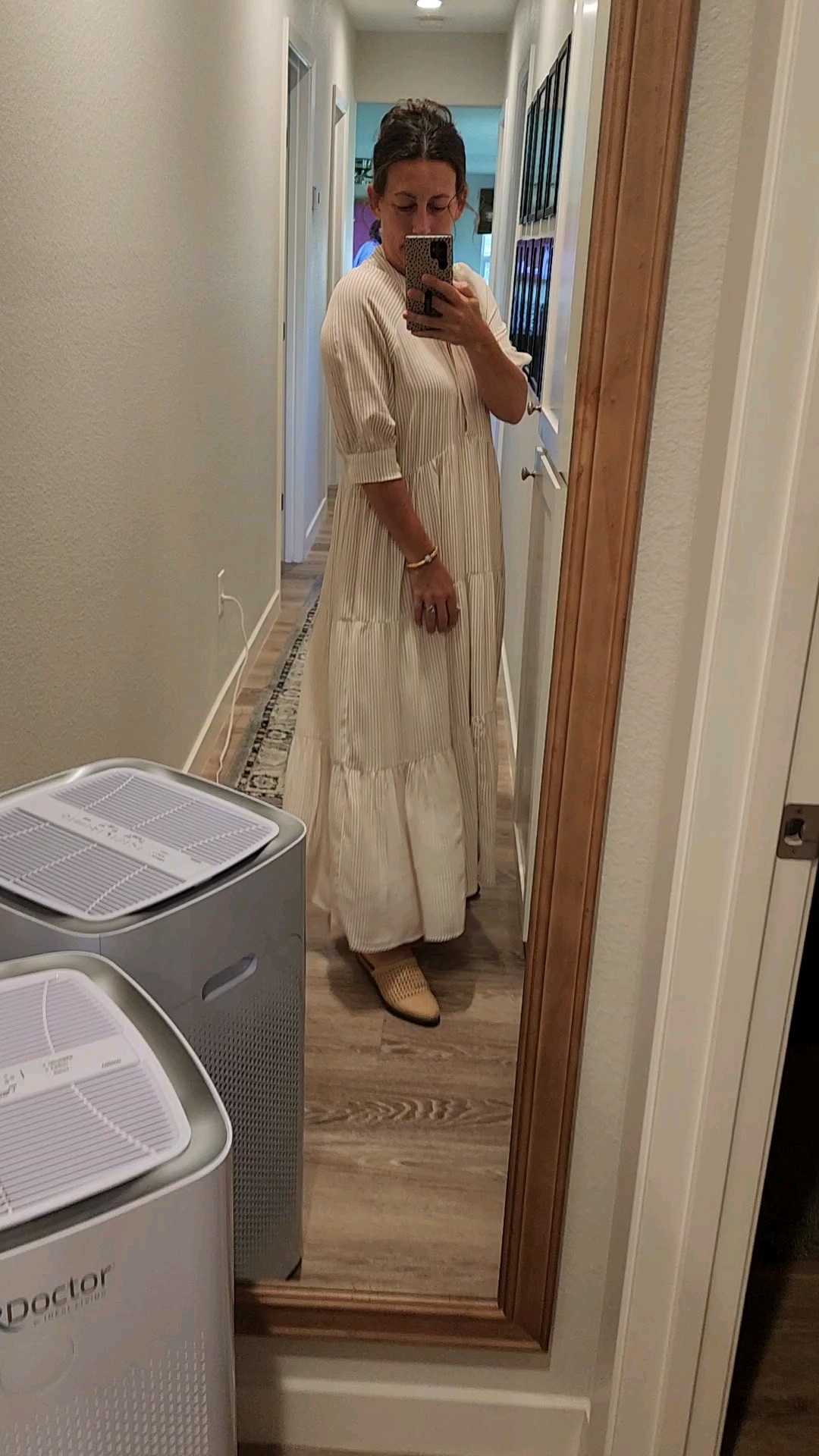 Great modest dress! Comes in stripes & solids! Some colors are on sale. No layering! Completely modest! Dillards a loves a modest fashion dressy dress shower bridal guest elbow length sleeve maxi flowy wedding 

#LTKSaleAlert #LTKU #LTKStyleTip