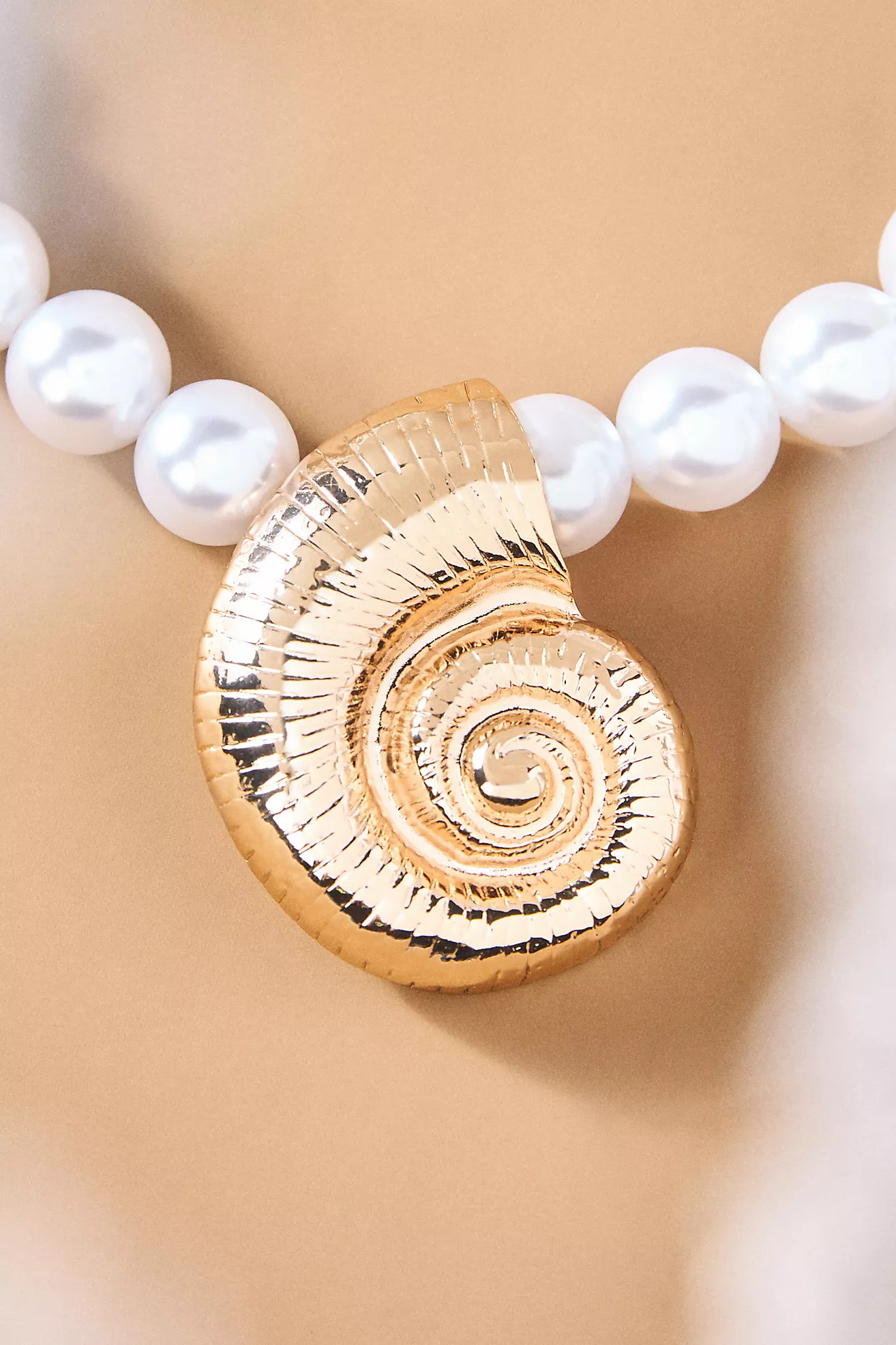Seashell Pendant Pearl Necklace | Anthropologie (US)