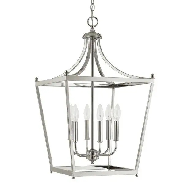 Capital Lighting Stanton Collection 6-light Polished Nickel Foyer Pendant - N/A | Bed Bath & Beyond