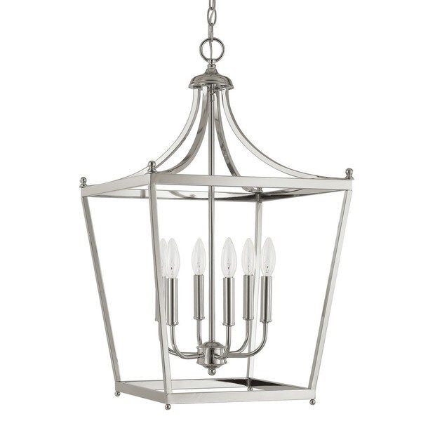 Capital Lighting Stanton Collection 6-light Polished Nickel Foyer Pendant - N/A | Bed Bath & Beyond