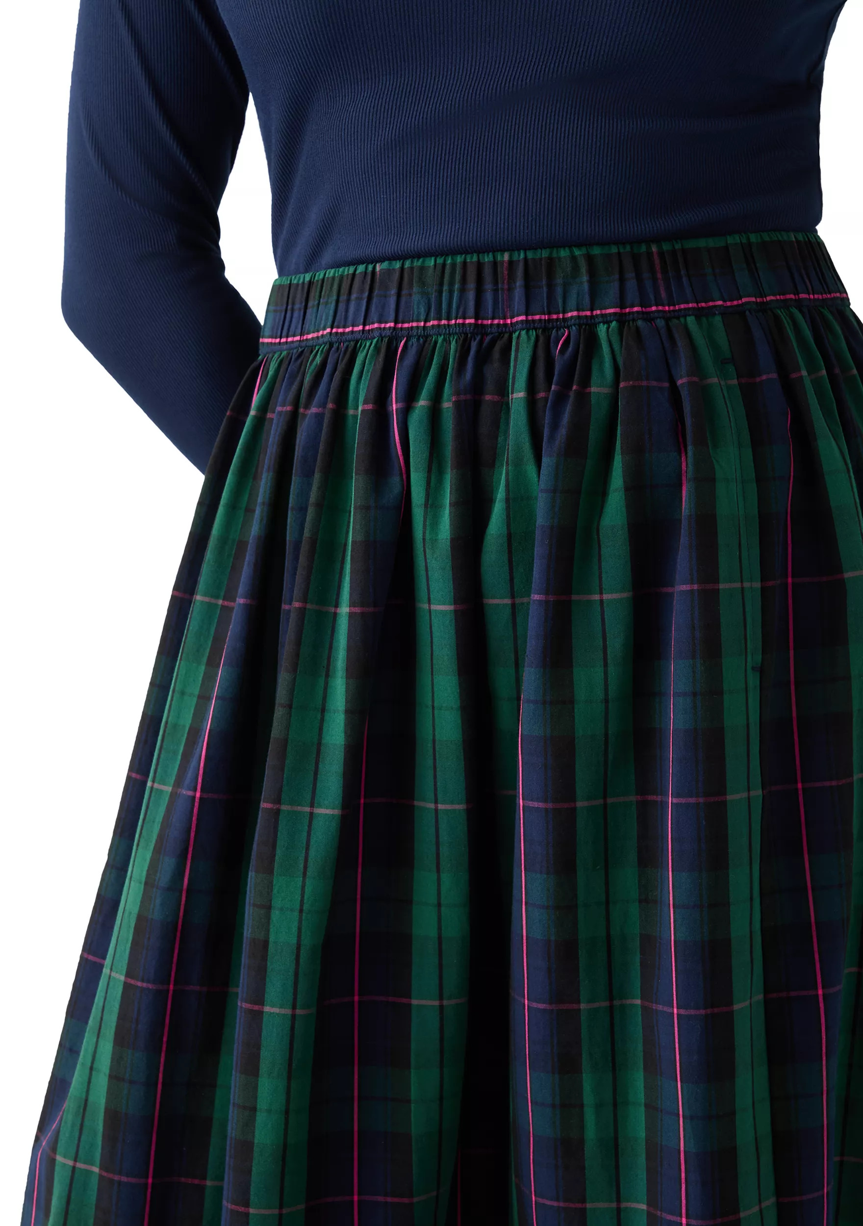 Women's Yarn Dyed Shirred Maxi Skirt | Belk