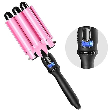 3 Barrel Hair Curling Iron,3 Barrel Hair Curler Waver,Fast Heating Triple Barrel Hair Curling Iro... | Amazon (US)