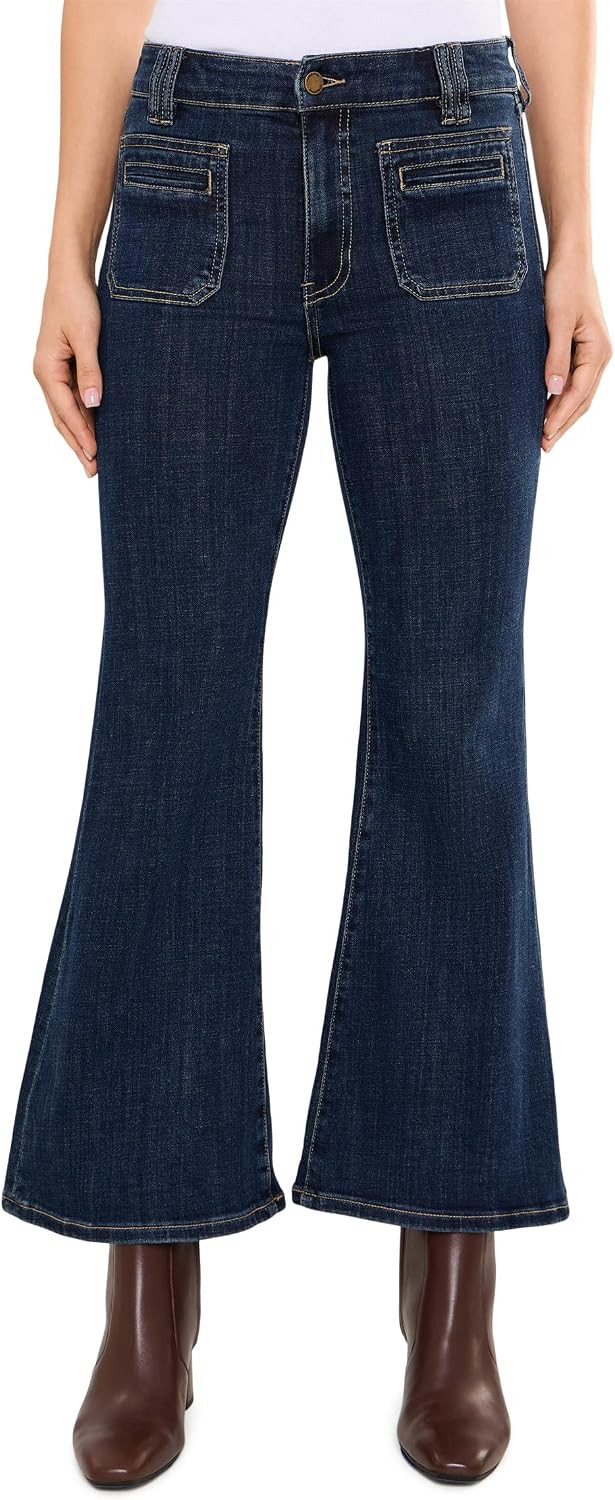 Liverpool Los Angeles Mid-Rise Hannah Flare with Vintage Back Pockets | Amazon (US)